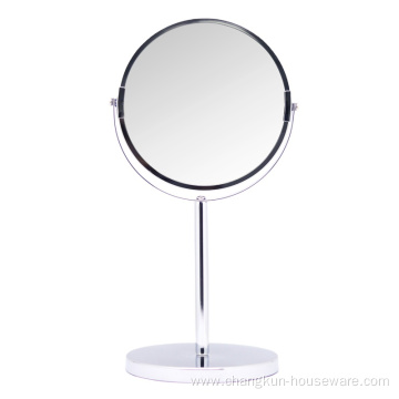 Round Custom Hand Held Makeup Metal Mirror